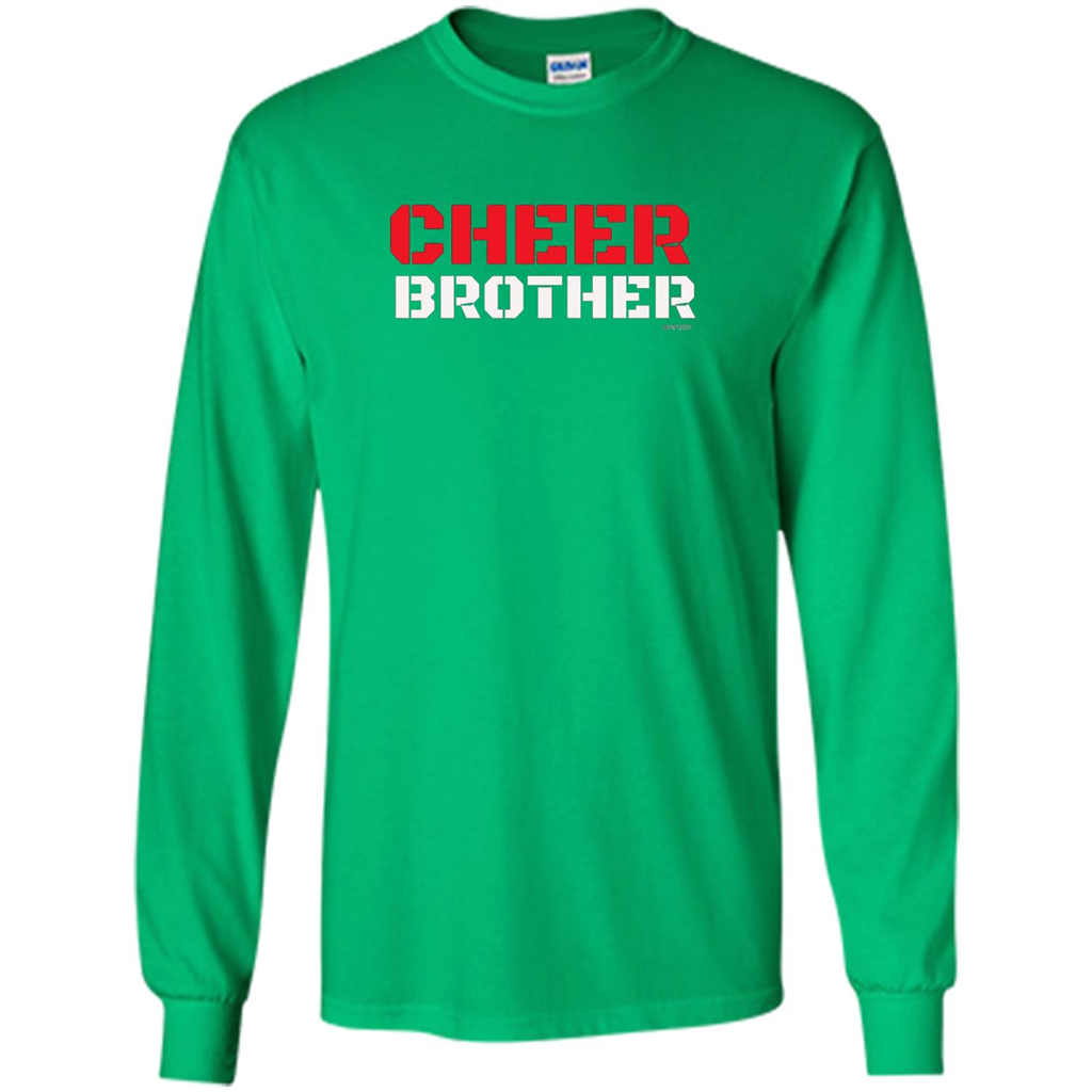 Cheer Brother T-Shirt for Brothers of Cheerleaders Irish Green