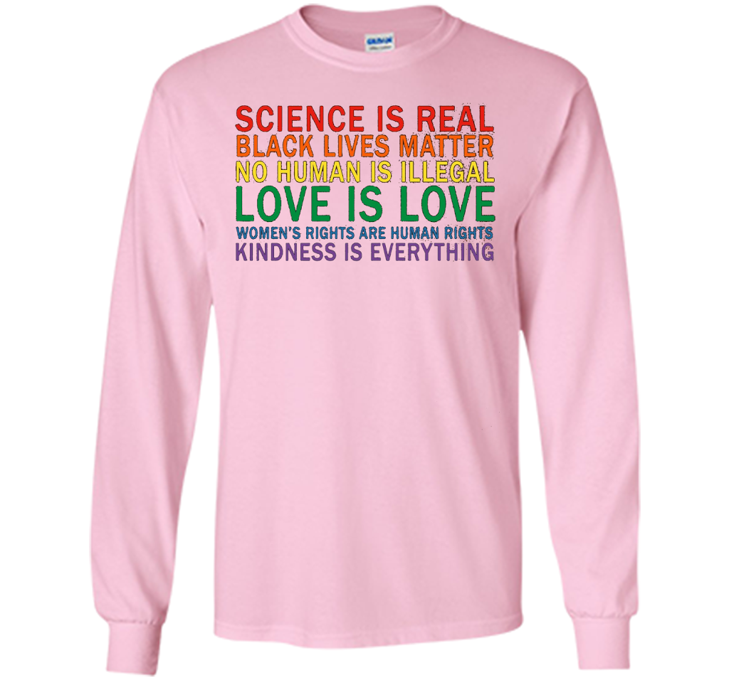 Love Is Kindness T-Shirt Black Lives LGBT Equality Feminist t-shirt Light Pink