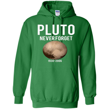 Funny Pluto Never Forget 1930-2006 T-shirt Irish Green