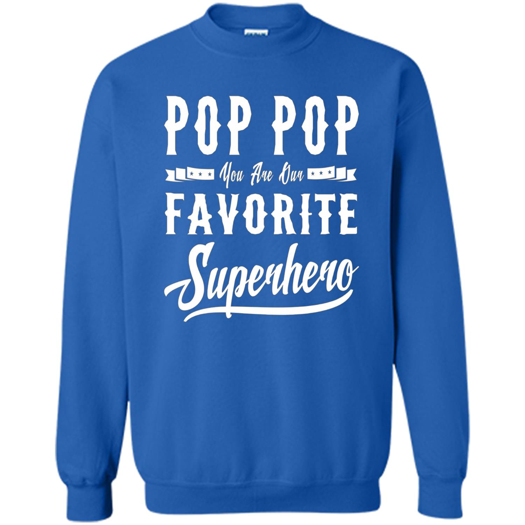 Pop Pop Superhero Fathers Day Gifts Dad Grandpa Men T-shirt