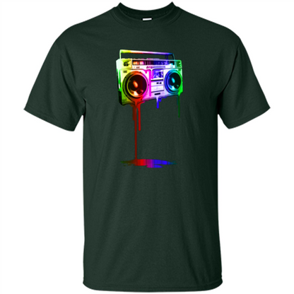 Melting Boombox Digital Rainbow Look Forest Green