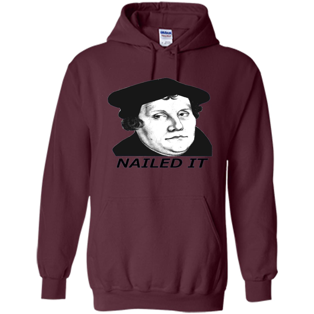 Nailed It 500th Reformation Day T-Shirt Maroon