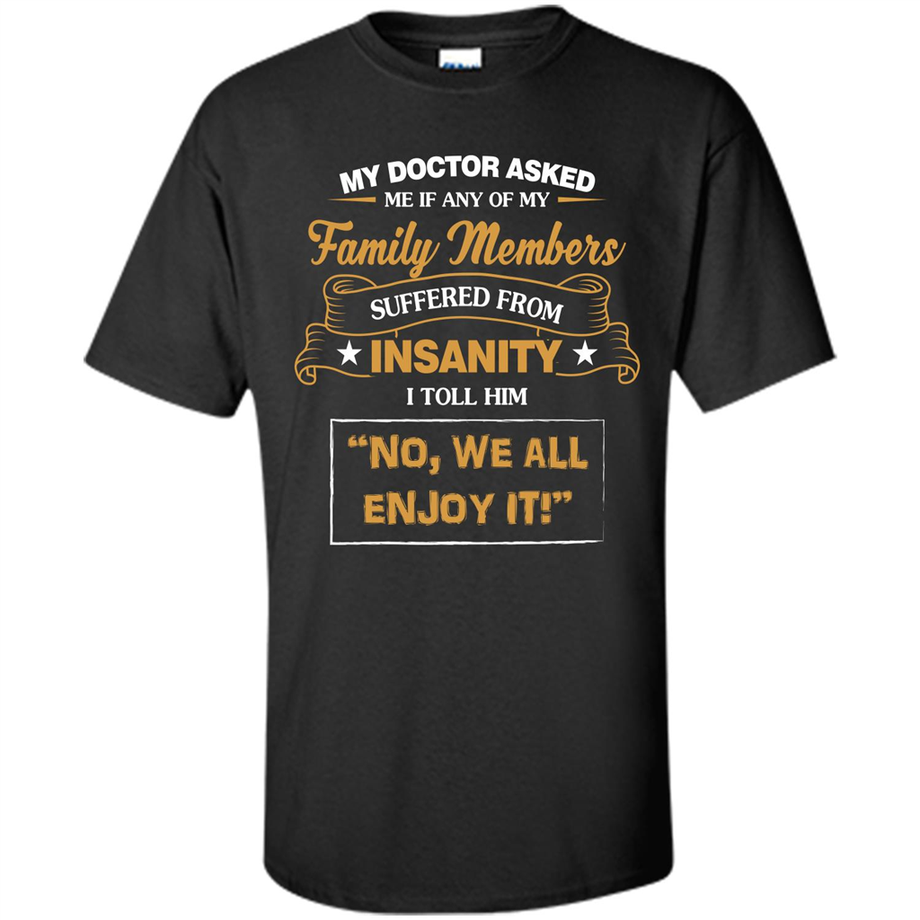 Family T-shirt We All Enjoy It Black