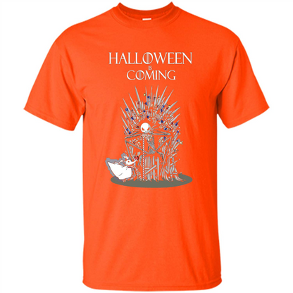 Funny Halloween Is Coming T-shirt Orange