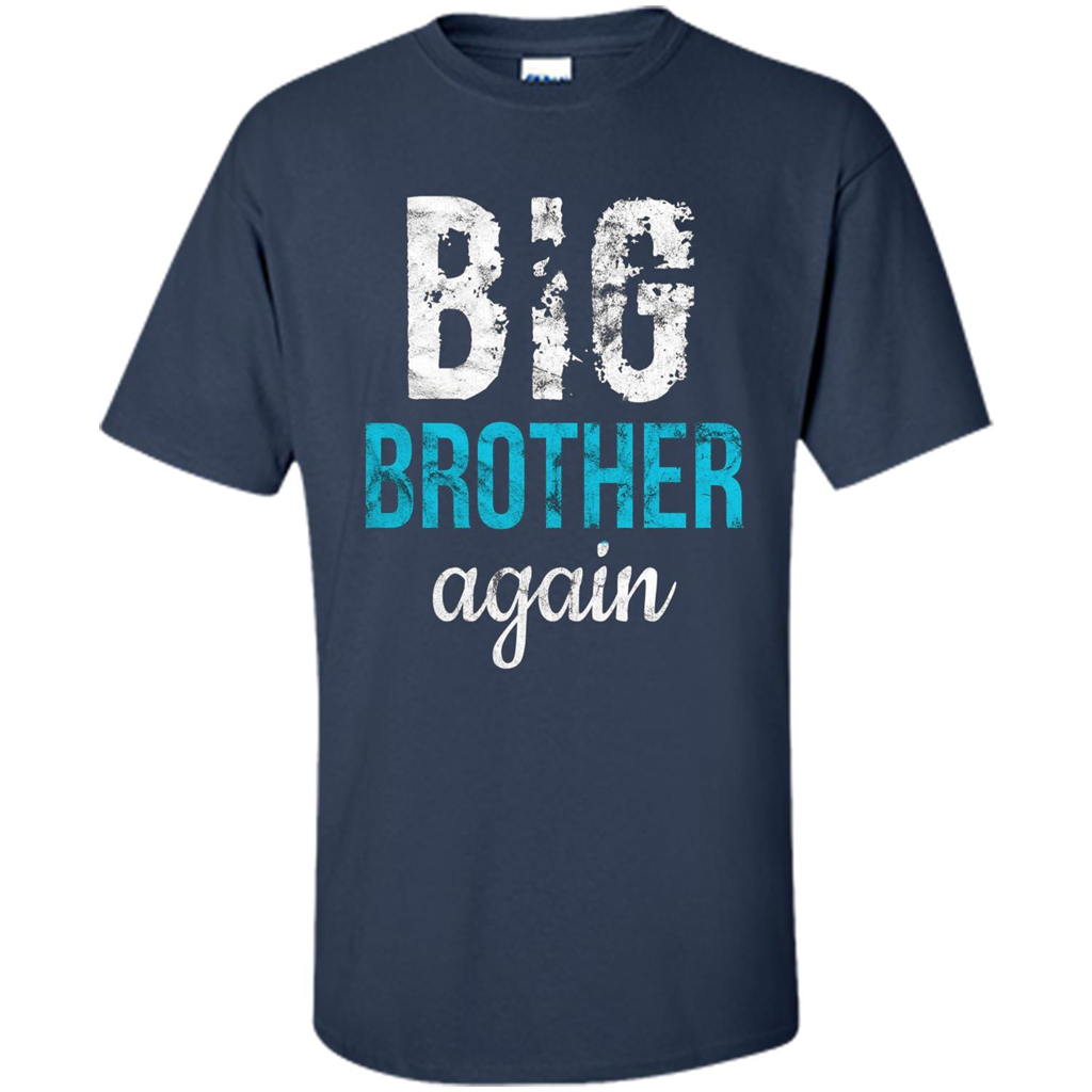 Big Brother Again Distressed T-shirt Navy