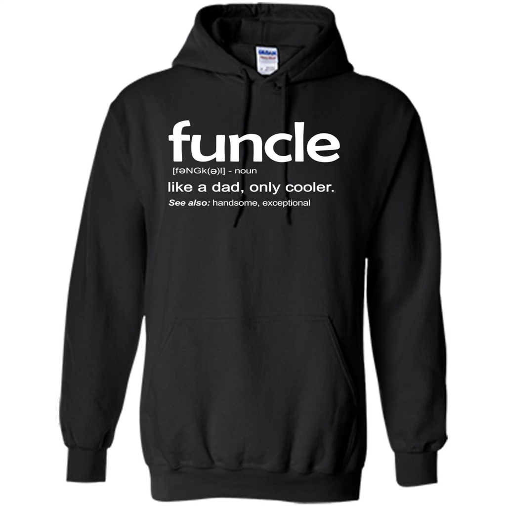 Funcle Definition T-shirt Funny Gift For Uncle Black