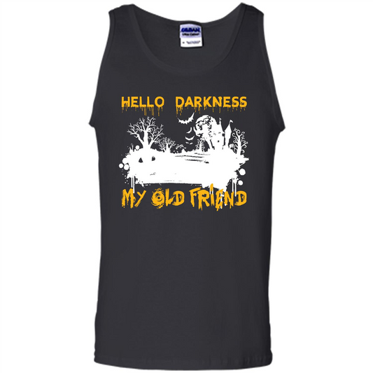Halloween T-shirt Hello Darkness My Old Friend T-shirt Black