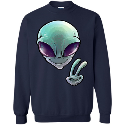 Peace Alien T-shirt Navy
