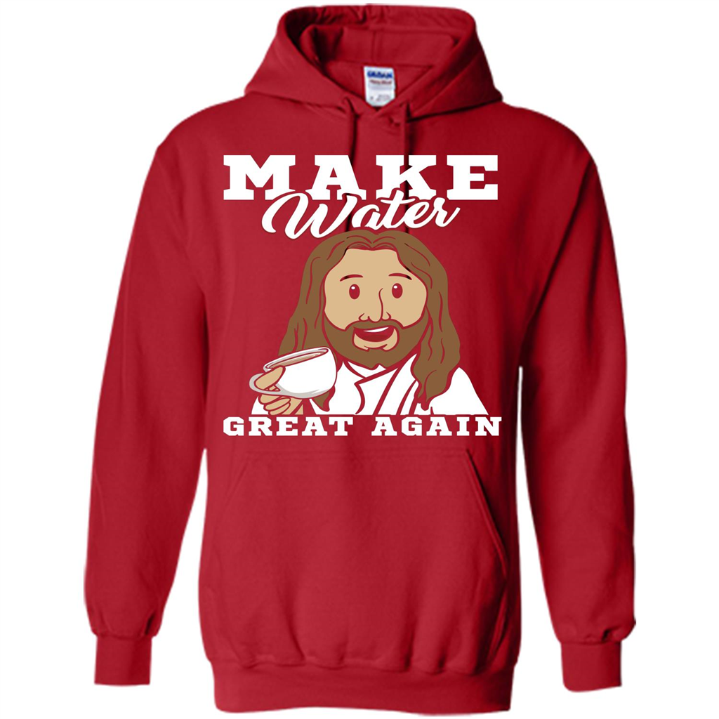 Jesus T-Shirt Make Water Great Again Red