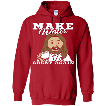 Jesus T-Shirt Make Water Great Again Red