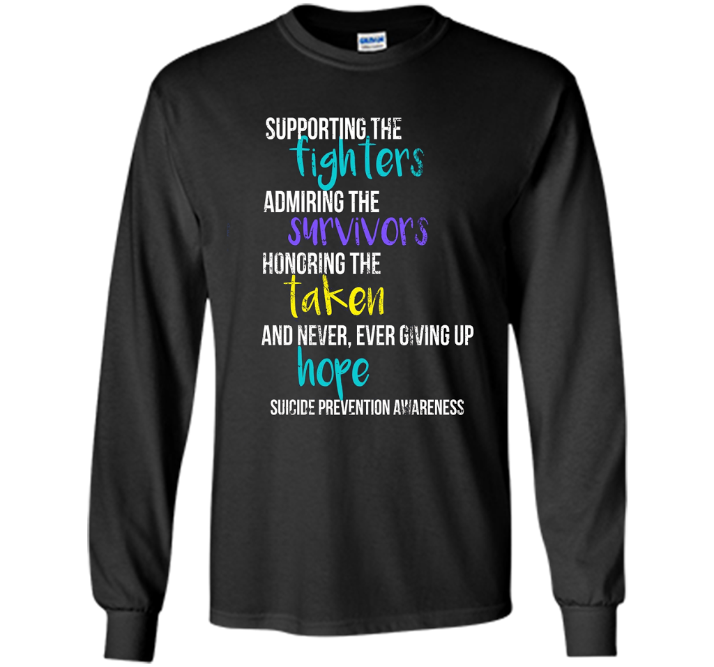 Vintage Suicide Prevention Awareness T-Shirt Distressed t-shirt Black