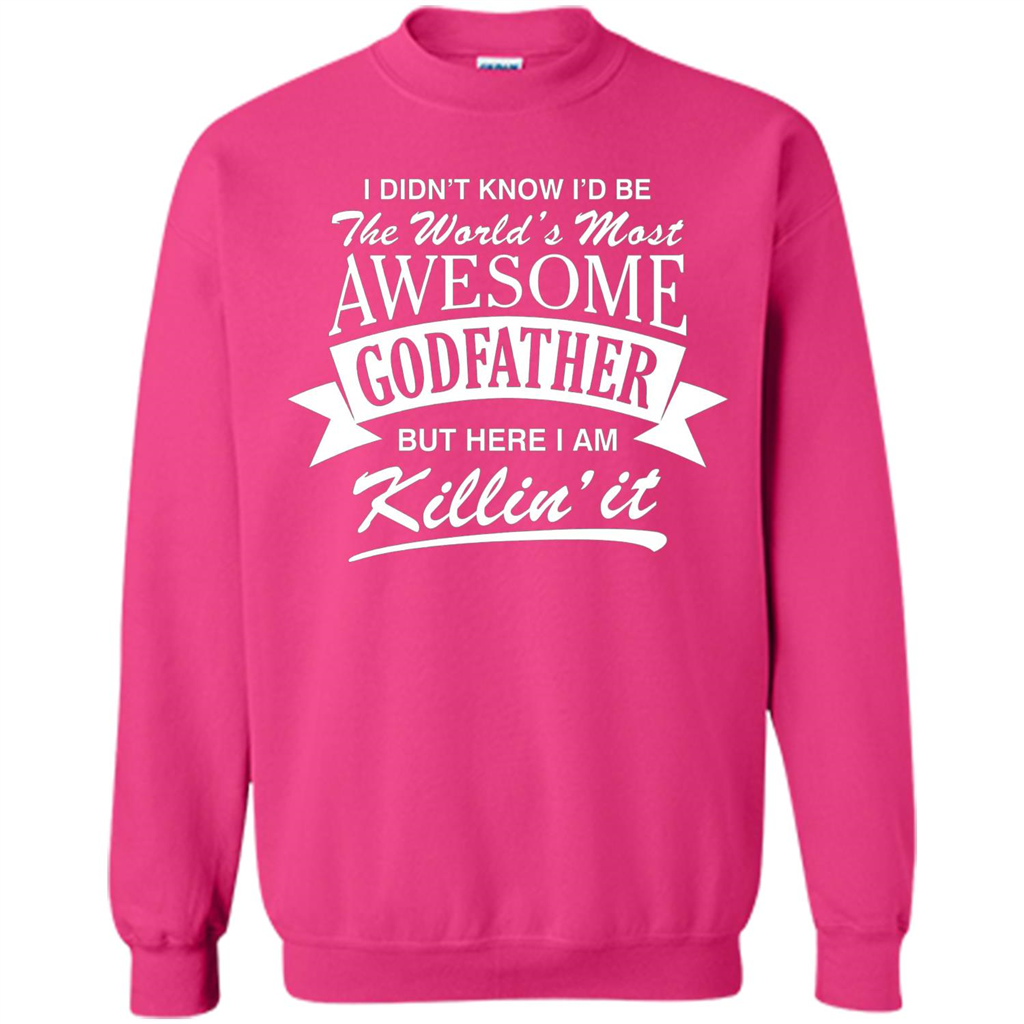 Men's World's Most Awesome Godfather T-shirt Heliconia