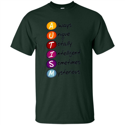 Autism Awareness Definition T-shirt Forest Green