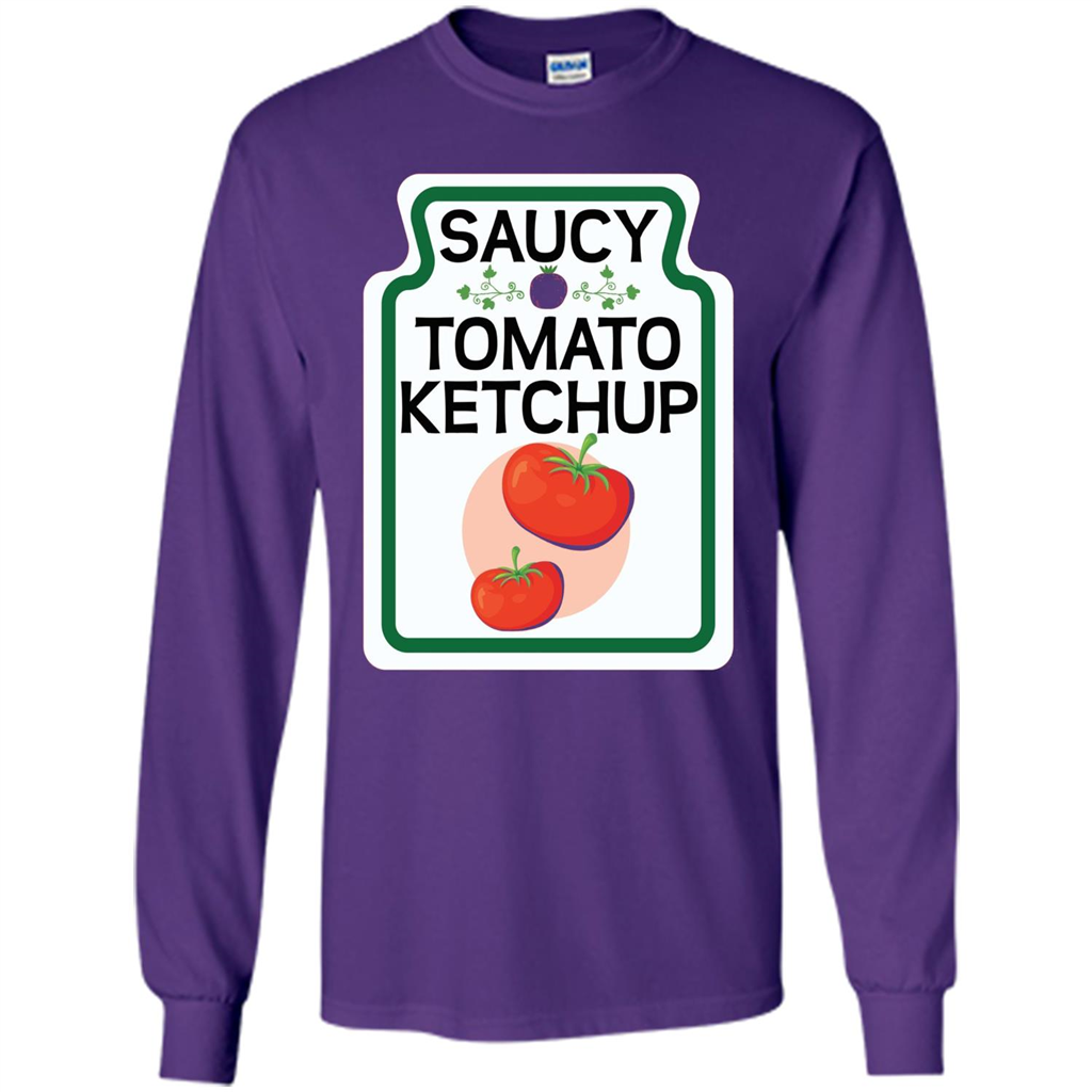 Saucy Tomato Ketchup T-shirt Purple