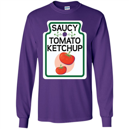 Saucy Tomato Ketchup T-shirt Purple