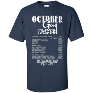 October Guy Facts T-shirt