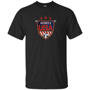 US National Woman's Soccer T-shirt USA Shield 1985 T-shirt