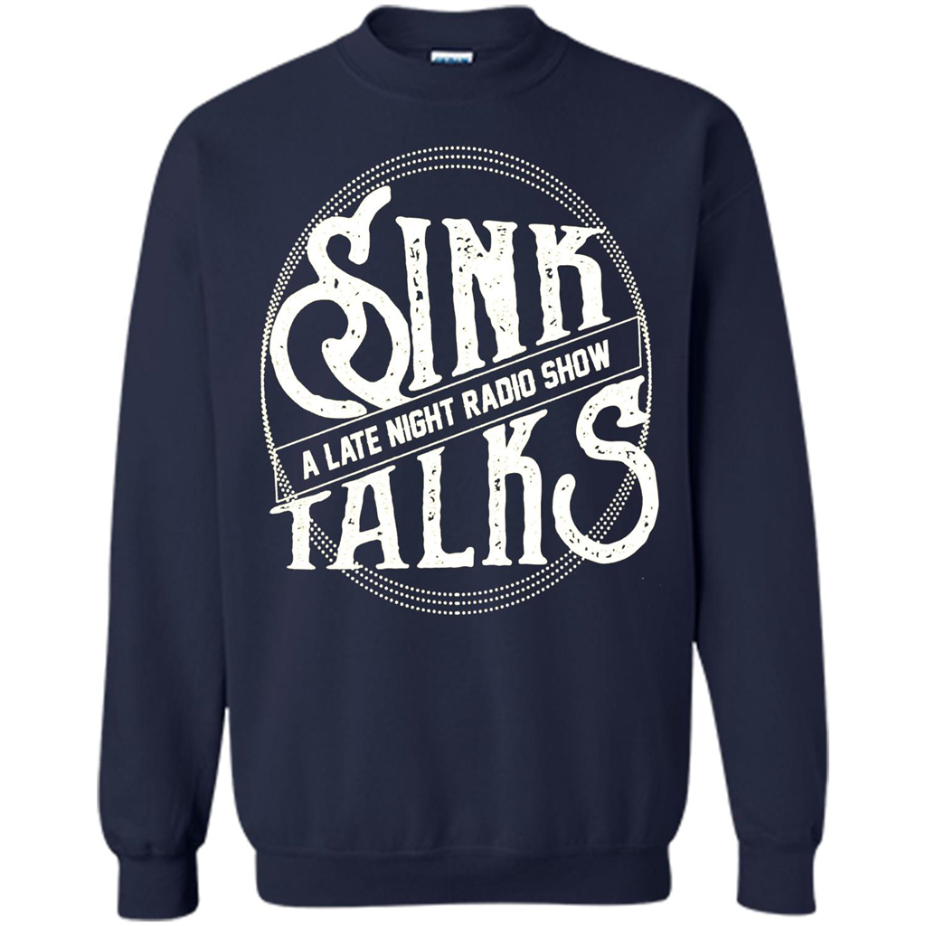 Sink Talks T-Shirt A Late Night Radio Show Navy