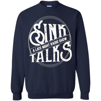 Sink Talks T-Shirt A Late Night Radio Show Navy