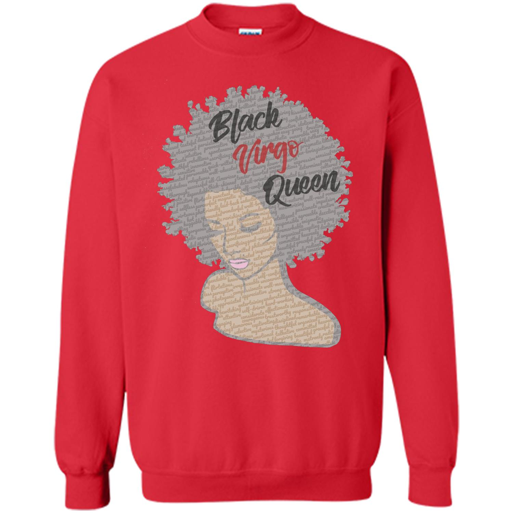 Black Virgo Queen T-shirt Red