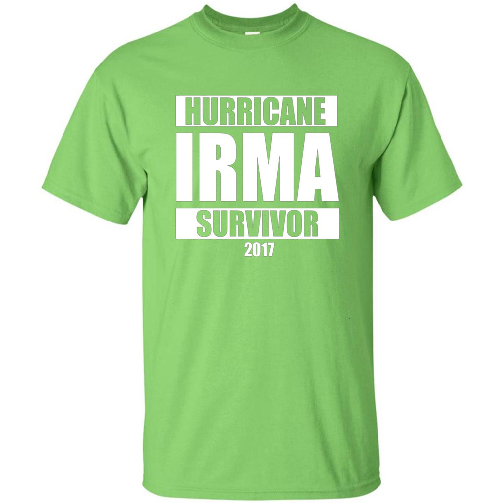 Hurricane Irma Survivor T-shirt 2017 Lime