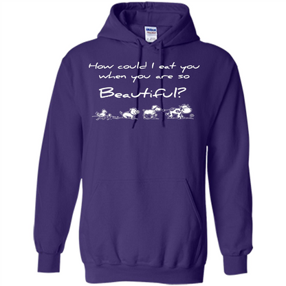 Animal T-shirt How Could I Eat You When You Are So Beautiful Purple