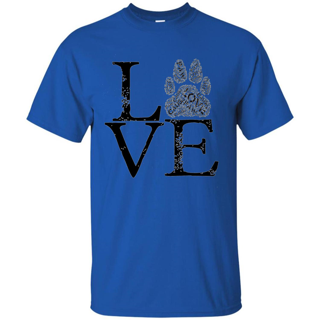 Paw T-shirt Animal Lover T-shirt Royal