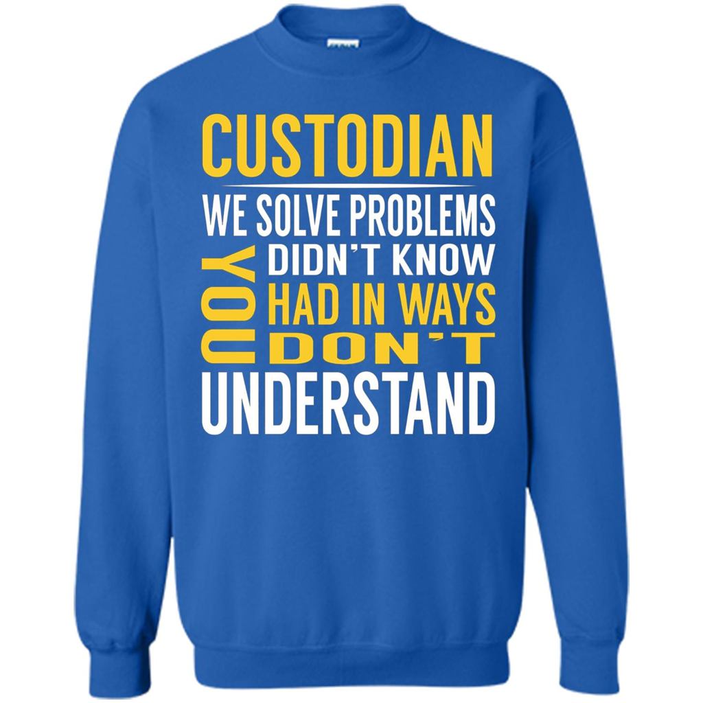 Custodian Solve Problems T-shirt Royal