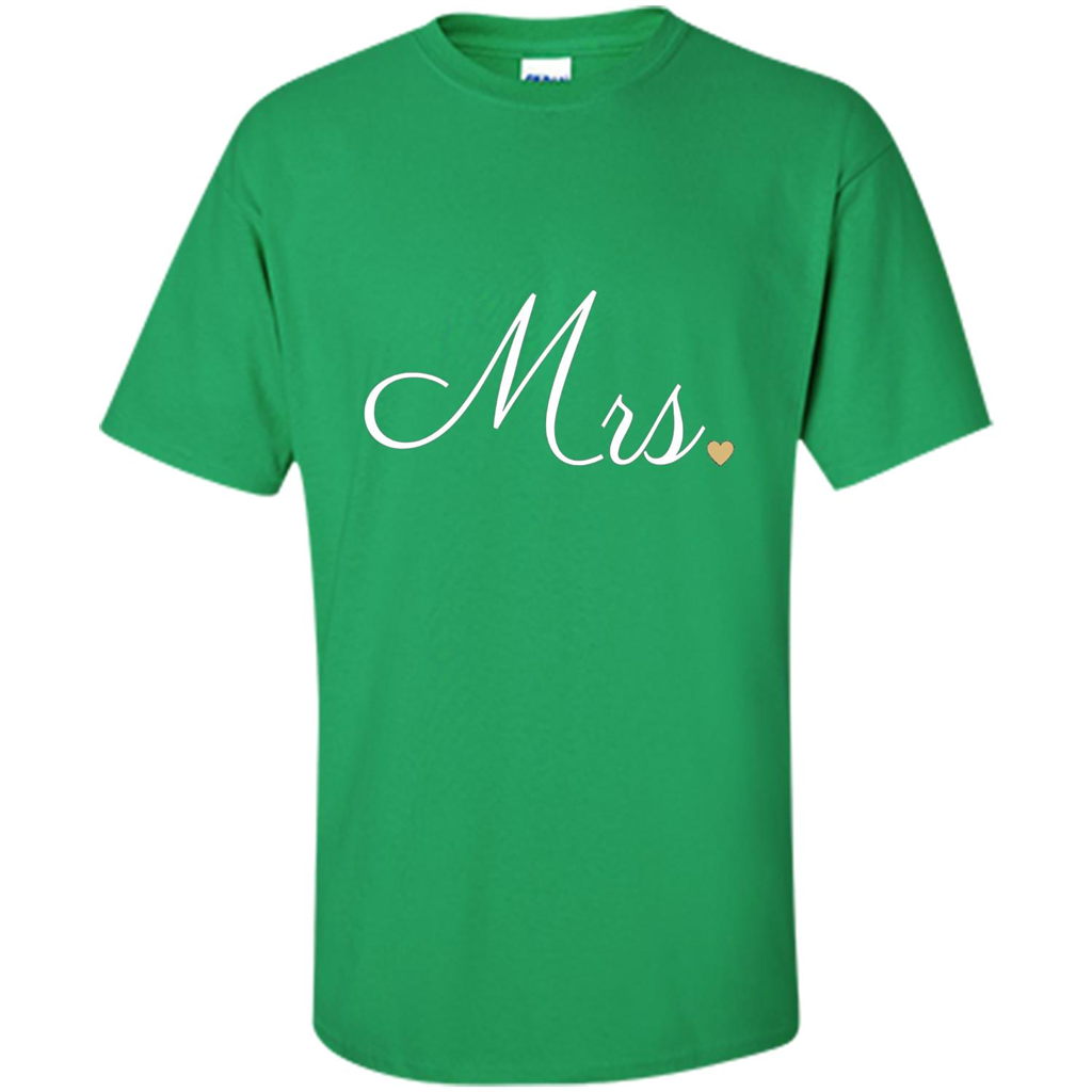 Mrs. Wedding T-shirt Irish Green