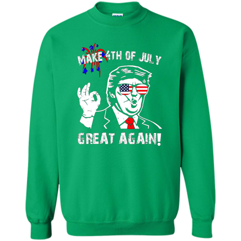 Independen Day T-shirt Donald Trump Make 4th of July Great Again Irish Green