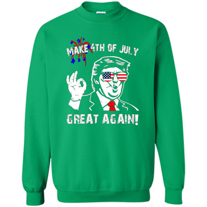 Independen Day T-shirt Donald Trump Make 4th of July Great Again Irish Green