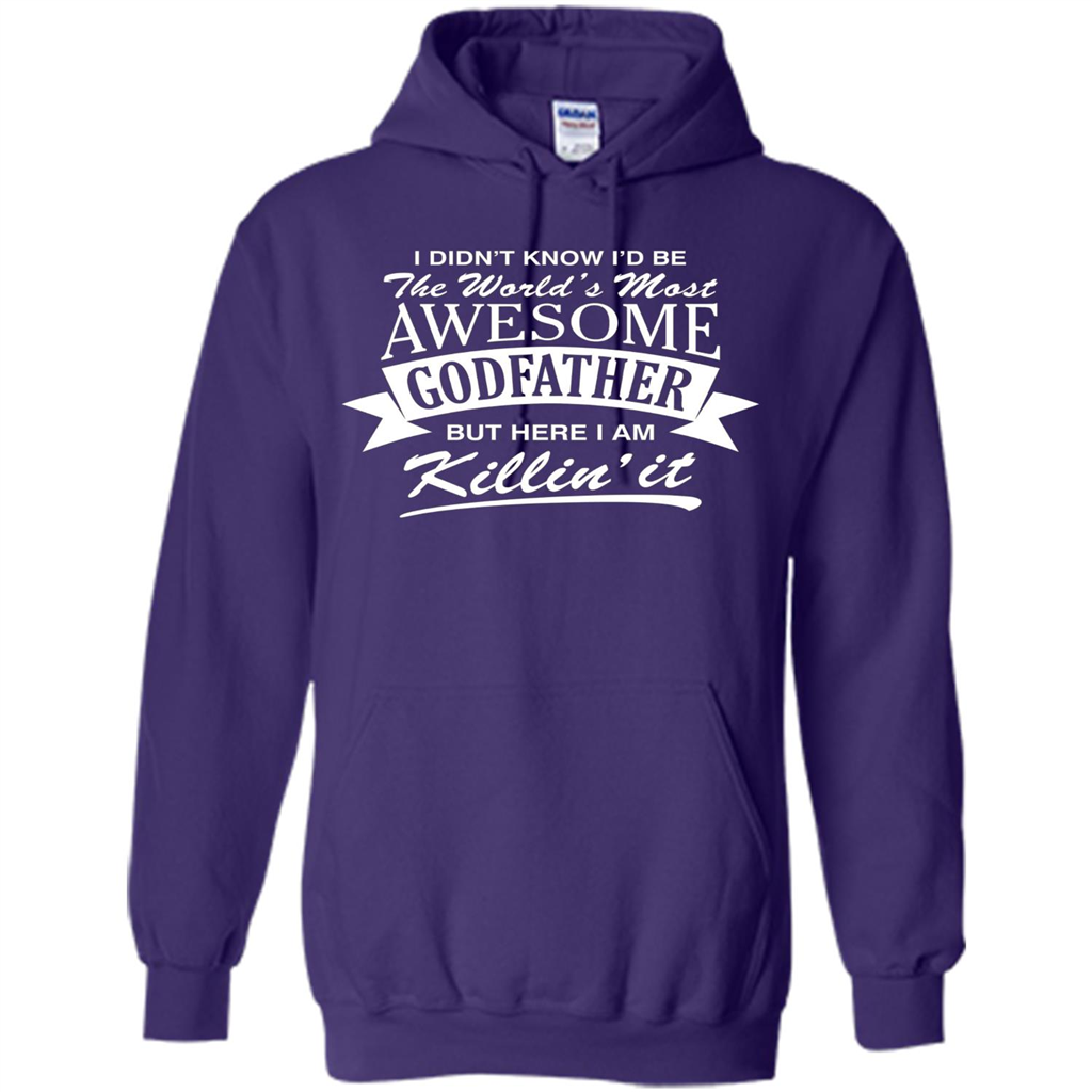 Men's World's Most Awesome Godfather T-shirt Purple