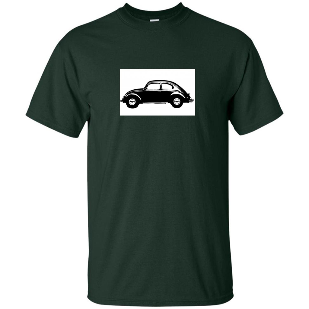 German Car T-shirt 1960's Beetle Forest Green