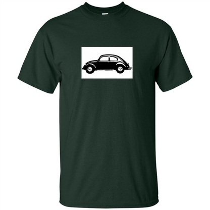 German Car T-shirt 1960's Beetle Forest Green