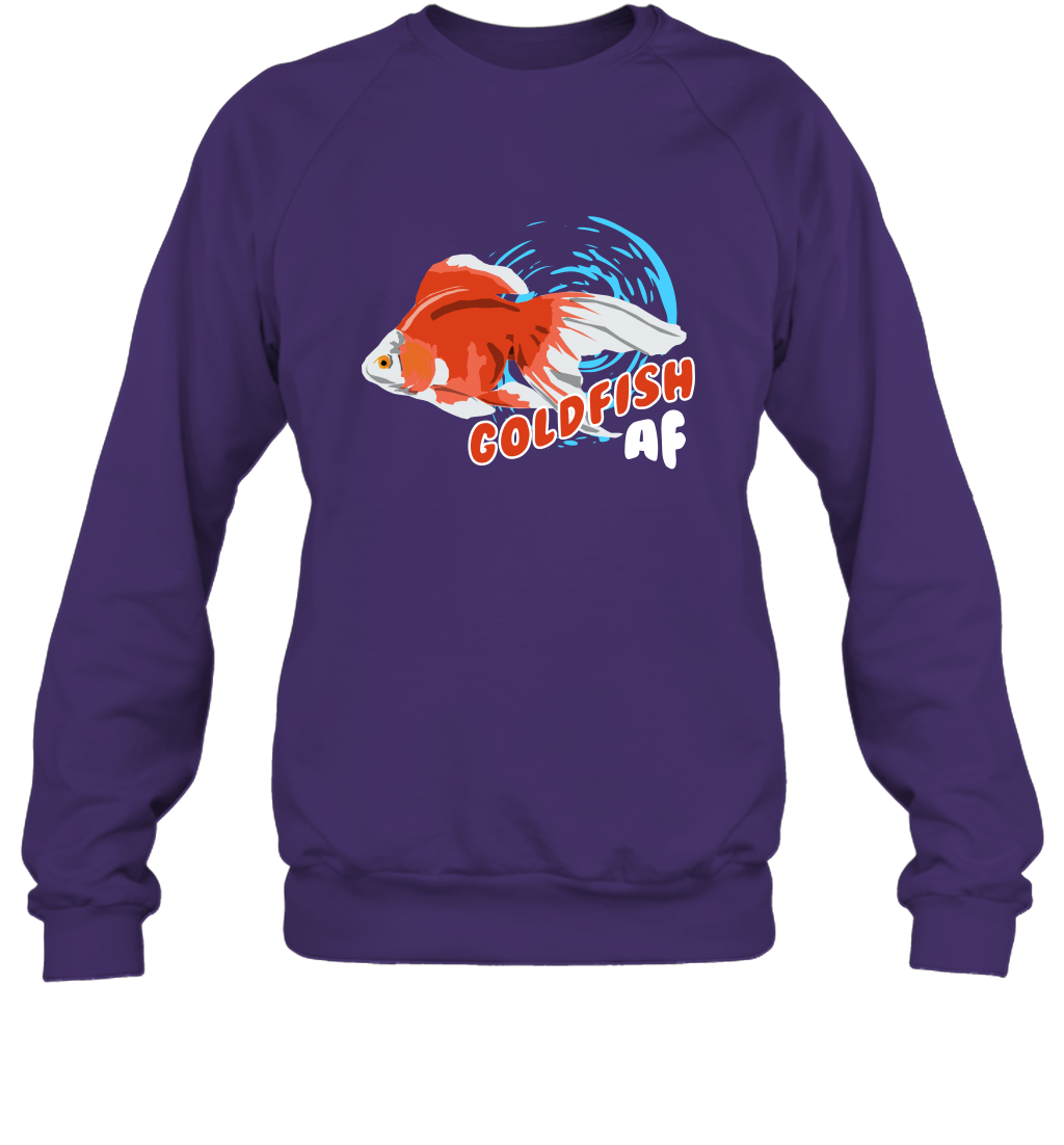 Goldfish AF Fish Shirt Sweatshirt Sweatshirt Purple
