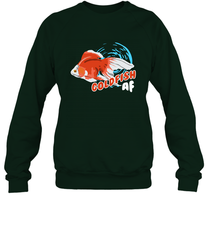 Goldfish AF Fish Shirt Sweatshirt Sweatshirt Forest