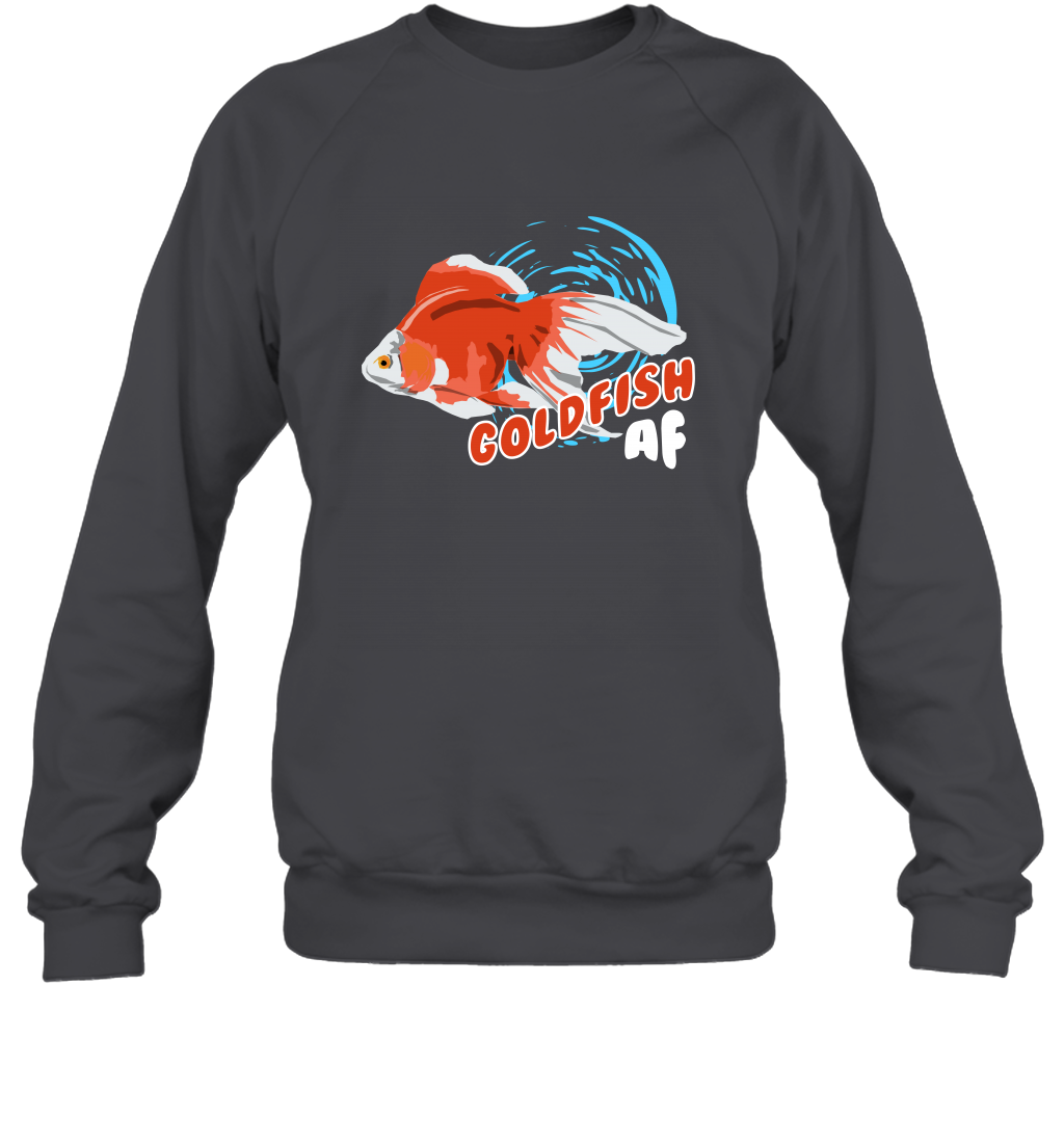 Goldfish AF Fish Shirt Sweatshirt Sweatshirt Dark Heather