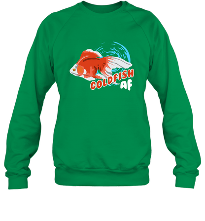 Goldfish AF Fish Shirt Sweatshirt Sweatshirt Irish Green