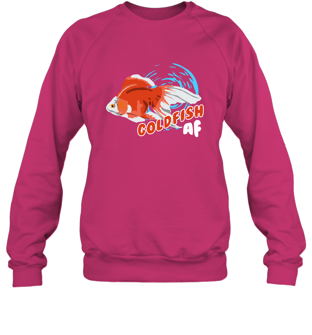 Goldfish AF Fish Shirt Sweatshirt Sweatshirt Heliconia