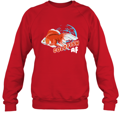 Goldfish AF Fish Shirt Sweatshirt Sweatshirt Red