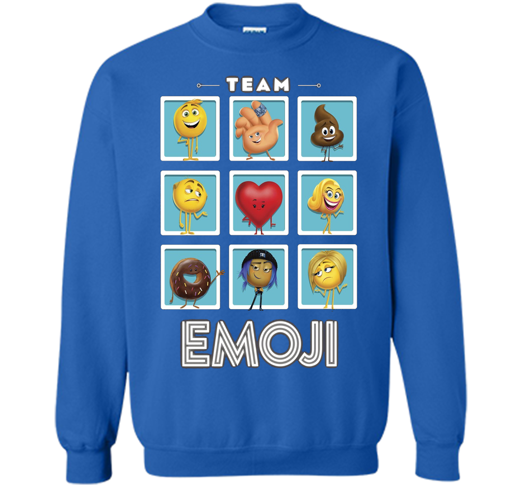 The Emoji Movie Team Emoji Panels Graphic T-Shirt shirt Royal