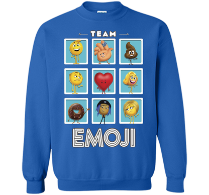 The Emoji Movie Team Emoji Panels Graphic T-Shirt shirt Royal