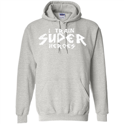 I Train Super Heroes T-shirt Ash