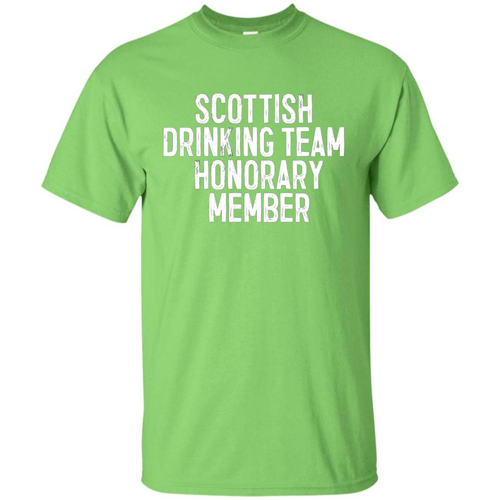 Scottish Drinking Team Honorary Member T-Shirt Lime