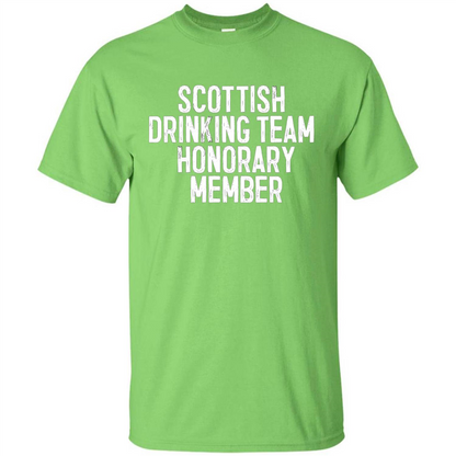 Scottish Drinking Team Honorary Member T-Shirt Lime