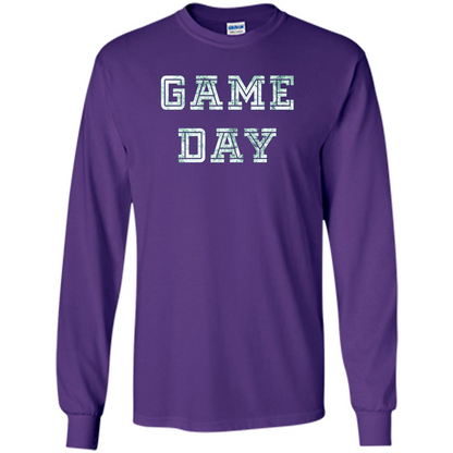Game Day Football T-Shirt For Football Fans Purple