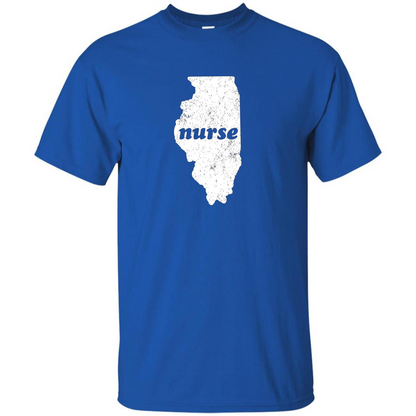 Nursing T-shirt Nurse Graduation Illinois T-shirt Royal