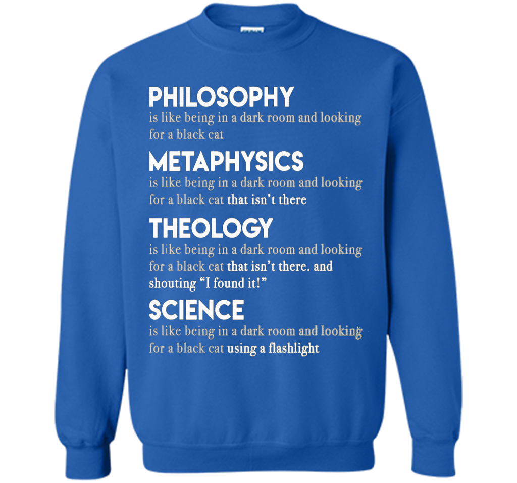 Philosophy Metaphysics Theology Science T-shirt Royal