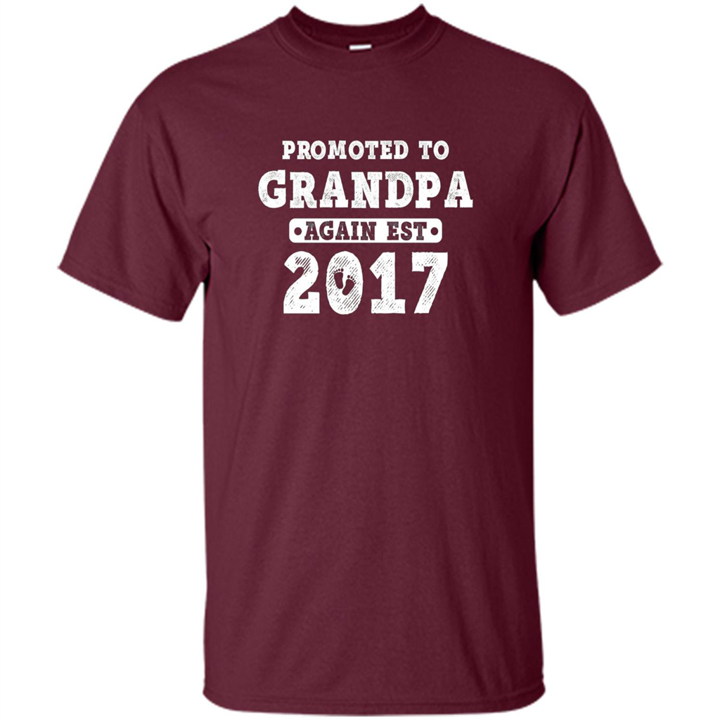 Men's Promoted to Grandpa Again Est. 2017 T-shirt