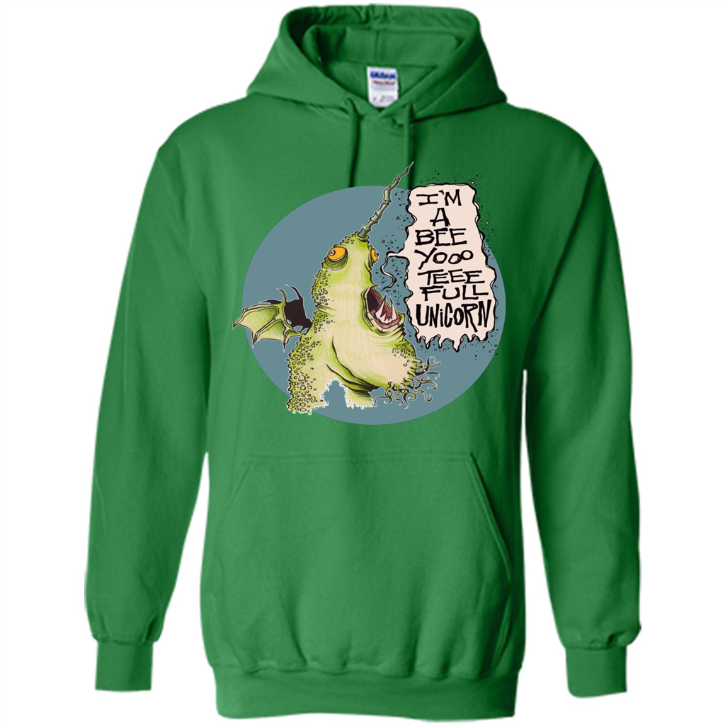 I'm A Beeyoooteeeful Unicorn T-Shirt Irish Green